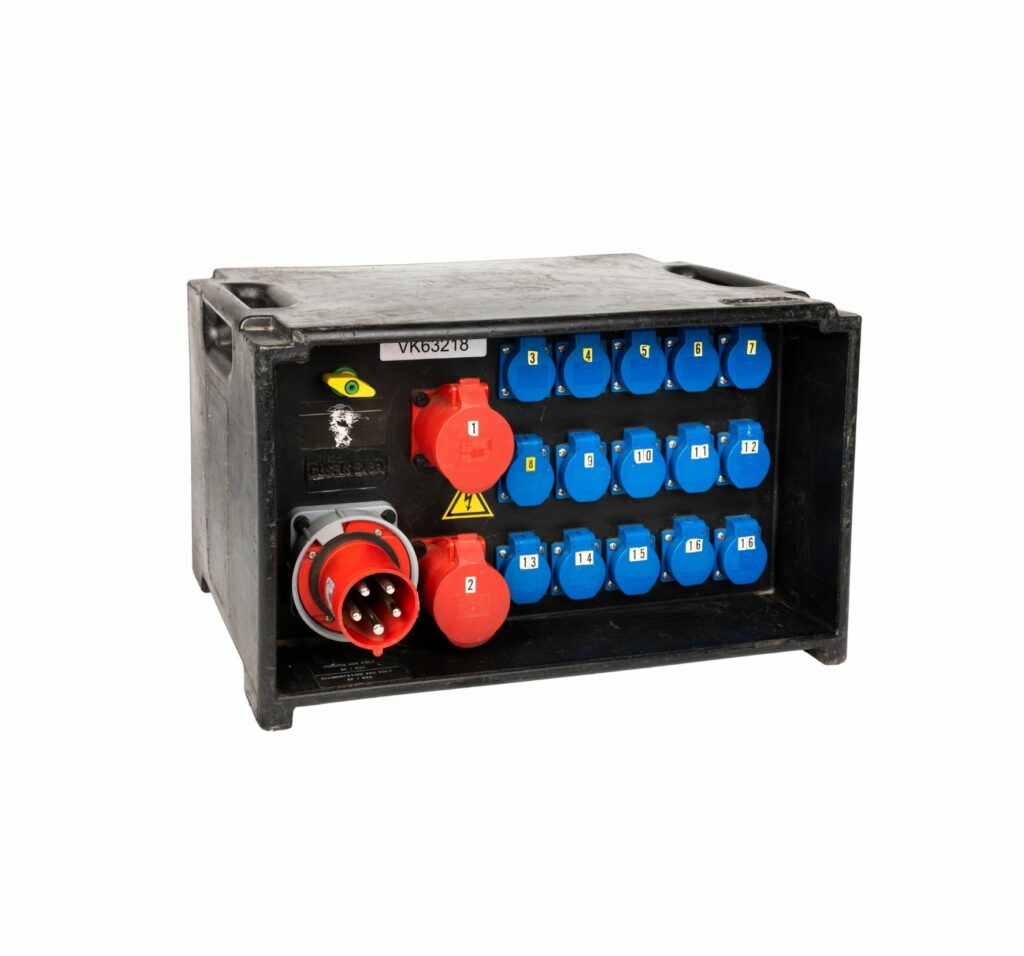 Verdeelkast 63A (2 x 32A + 15 x shuco)