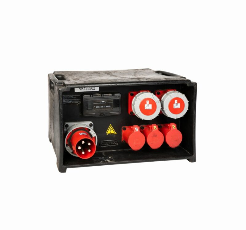 Verdeelkast 125A (2 x 63A + 3 x 32A + 6 x shuco)