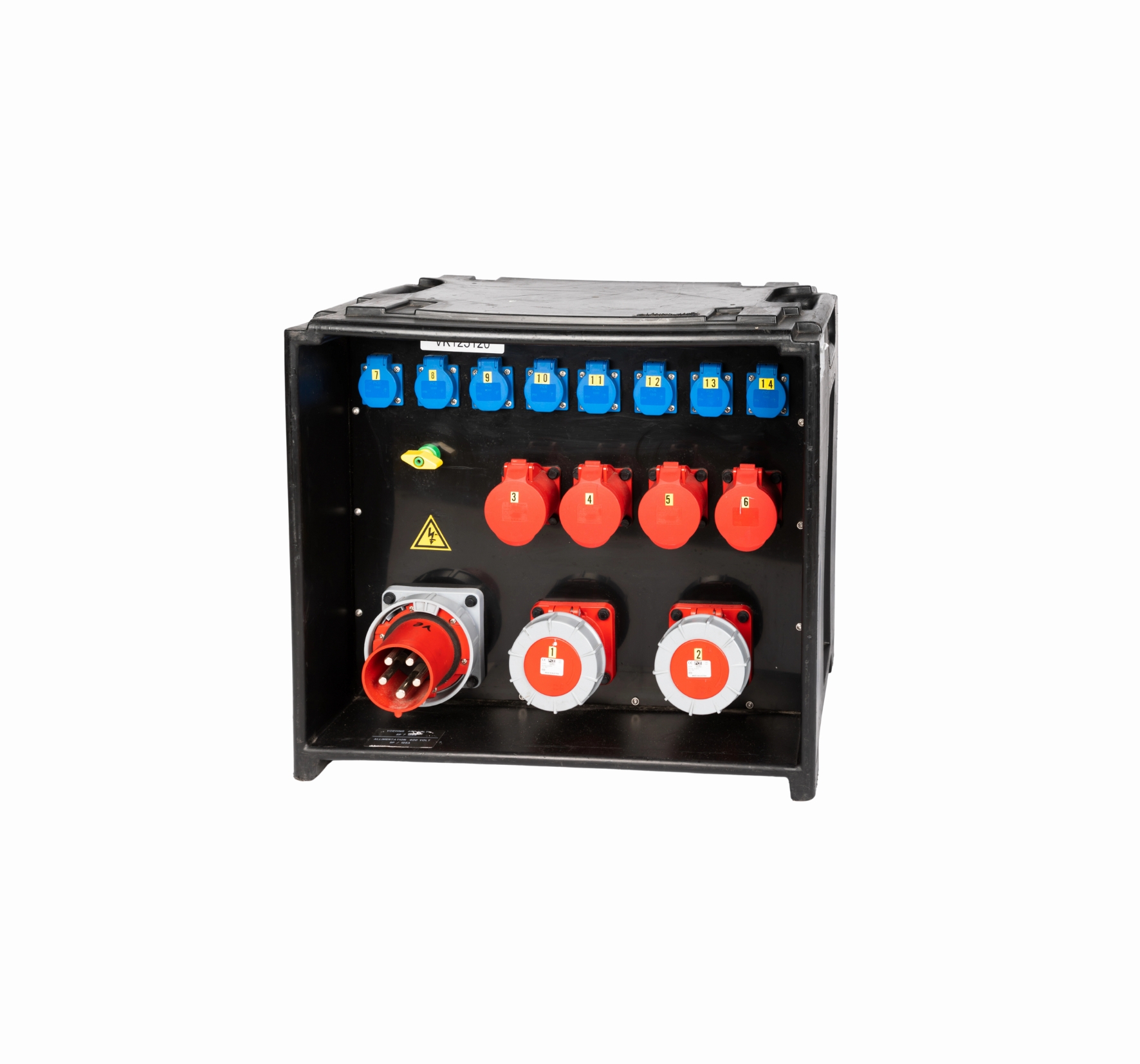 Verdeelkast 125A (2 x 63A + 4 x 32A + 8 x shuco)