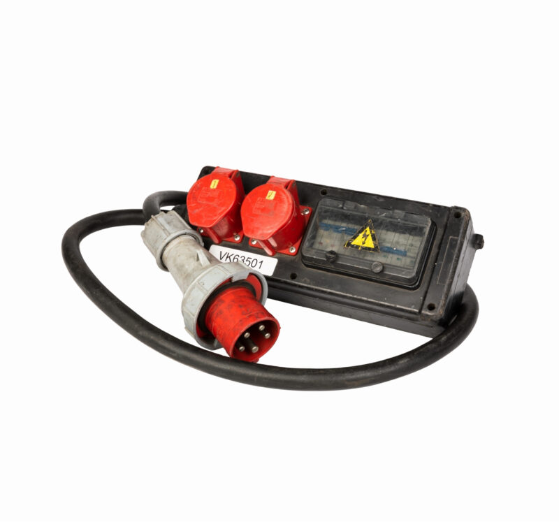 Splitterkast 63A (2 x 32A + zekering)