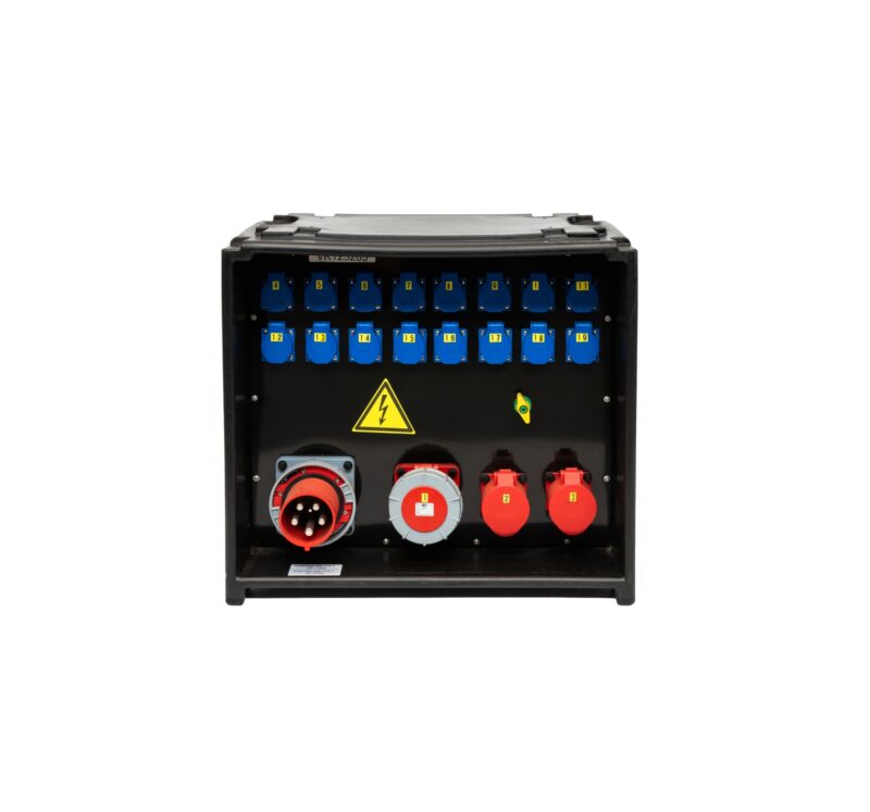 Verdeelkast 125A (1 x 63A + 2 x 32A + 16 x shuco)